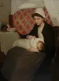 Richard Edward Miller, Mère et Enfant, circa 1903, oil on canvas