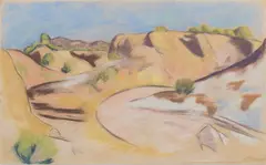 Marsden Hartley, New Mexico, 1918, pastel on paper laid down on board