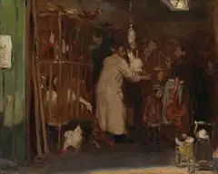 Samuel Johnson Woolf, Poultry Shop, circa 1914, oil on canvas