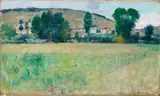 Theodore Wendel, Farm Scene, 1886, oil on canvas