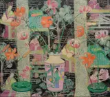 Emma Fordyce MacRae, Orientalist Floral Still Life, 1922, oil on canvas laid down on board