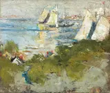Charles Webster Hawthorne, By the Sea, oil on canvas