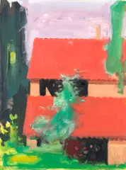 Violet Sky, Seillans by Paul Resika, 1992, oil on canvas, sold May 2024