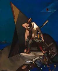 Theodore Roszak, Fisherman's Bride, 1934, oil on canvas