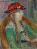 William James Glackens, Young Girl in Red Hat