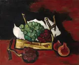 Marsden Hartley, Green and Purple Grapes in a Basket