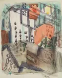John Marin, Vicinity Downtown New York: A Double-Sided Work