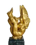 Donald De Lue, Icarus, 1934, gilded bronze
