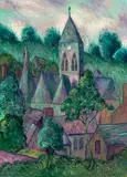 Theodore Earl Butler, Veules-les-Roses, circa 1904-1905, oil on canvas