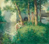 Willard Metcalf, The Swimming Hole, 1886, oil on canvas