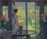 Henry R. Rittenberg, The Shaded Porch, oil on canvas
