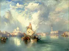 Thomas Moran, Santa Maria della Salute, Venice, 1915, oil on canvas