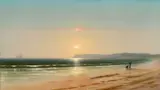 George Curtis, New England Sunset, circa 1870, oil on canvas