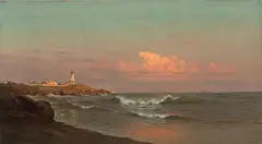 Francis A. Silva, Cuttyhunk Light, 1872, oil on canvas
