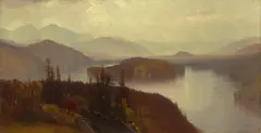 Samuel Colman, View of Lake Placid from Whiteface Mt., Adirondacks, 1869, oil on canvas