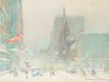 Johann Berthelsen, 5th Ave. Looking South from 56th St., Presbyterian Church