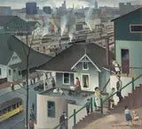 Paul Sample, North Broadway Neighborhood, 1931, oil on canvas