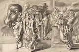 Reginald Marsh, Milo the Mule Face Boy, 1947, ink and ink wash on paper