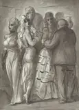 Reginald Marsh, Dance Hall, 1939, ink and ink wash on paper