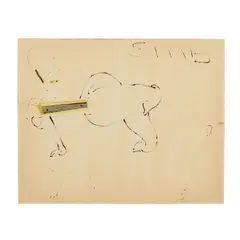 Untitled by Ed Moses, circa 1957, oil and felt tip pen on paper, offered Sep 2023