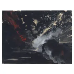 Peter Alexander, Explosion, 1981, acrylic on paper