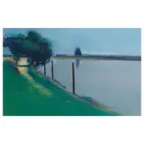 Gregory Kondos, River Poles, Sacramento River