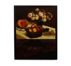 David Bierk, Reflective Still Life #2 (Memory), to Fantin-Latour, 1994, oil and gold leaf on canvas and panel