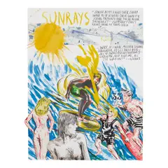 Shepard Fairey, Untitled (Sunrays, Those Boys), 2011, acrylic, ink, gouache and collage on paper