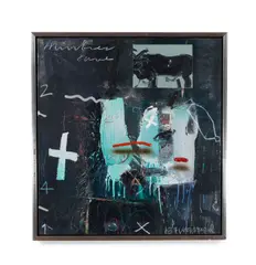 Mimbres Cave by James Havard, 1987, acrylic on canvas, sold Sep 2023