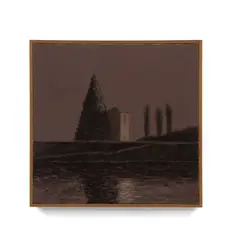 Gordon Cook, Delta Levee-Night, 1982, oil on canvas