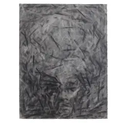 Charles Fine, Self-Portrait, 1983-84, charcoal on paper