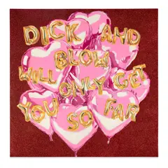 Ashley Longshore, Dick and Blow, 2020, acrylic on canvas