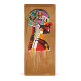 Paul Insect, Untitled (2), 2008, spray paint and acrylic on found wood panel