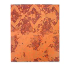 Evan Nesbit, Bay Leaves and Sandalwood IV, 2014, acrylic and dye on burlap