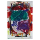 Jon Pestoni, Untitled, 2015, oil and mixed media on paper, mounted on aluminum