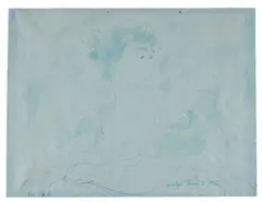 Portraits of a Woman (a group of three) by Madge Tennent, 1956, blue ink and chalk on blue buff paper; blue colored pencil on buff paper laid down on paper; sepia ink on paper, sold Aug 2023
