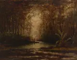 William A. Coulter, Manoa Valley, oil on canvas