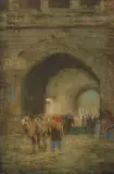Charles William Bartlett, Camel at the Gateway, Peking