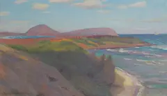 Charles Robert Patterson, View of Koko Head, Oahu, oil on canvas laid to board