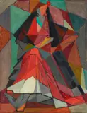 Shirley Marie Russell, Spanish Lady (Portrait of a Woman), circa 1958, oil on canvas