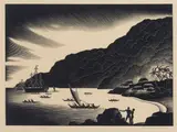Paul Landacre, Visitors (Wien 171, Zeitlin & Ver Brugge 51)