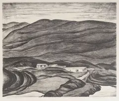 Alexander Samuel MacLeod, Lava - Hoppuloa, c. 1920s, Lithograph on wove paper
