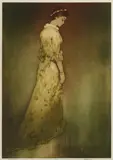 John Melville Kelly, Holoku, c. 1940, Aquatint in colors on wove paper