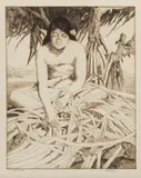 John Melville Kelly, Lau Hala, c. 1934, Drypoint and etching on wove paper