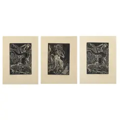 Cornelia MacIntyre Foley, Bamboo Hula; Bamboo Hula; Hawaiian Dancer, c. 1930 (2); c. 1937, A group of three woodcuts on Japan paper, each signed in pencil
