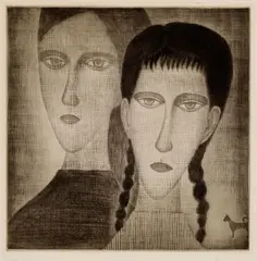 Gypsy (M. Gallery 32) by Yōzō Hamaguchi, 1954, Mezzotint on wove paper, sold May 2023