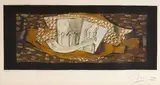 Georges Braque, Nature Morte a la Pipe, 1959, Etching and aquatint in colors on BFK Rives paper