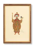 Ivan Bilibin, Queen of Shamakhan for production of 'Le Coq d'Or, watercolour on paper