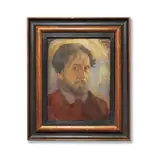 Nicolas Millioti, Self-Portrait accompanied by three double-sided studies, the Artist's palette, brushes and easel; illustrated catalogue Théâtre des petits comédiens de bois, Julie Sazonova, 1925 featuring Milliotti's Puppets, group of original photographs of the Puppets and A.B.C. Magazine d'Art, March 1925, N3