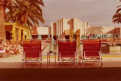 Untitled (Poolside) by David Hockney, c. 1976, Chromogenic print; initialed in ink in the margin; this print is outside the edition of 25, sold Dec 2023